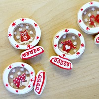 Snow Globe Glass Cookies Snow globe glass cookies