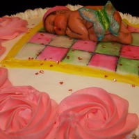 Butterfly Kisses Cake Baby shower cake that I made for my boss who was holding a baby shower for a friend. Pink Lemondade Buttercream icing and white cake. MMF...