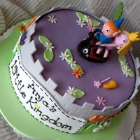 Anja's Little Kingdom Cake Anja's purple and cheerful birthday cake...