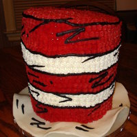 Cat In The Hat Cake this was a big cake! It's a Cat in the Hat "Hat" Cake. I made it for a friend's child's birthday. They loved it!