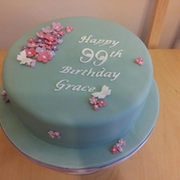 Classic 99Th Birthday Cake 