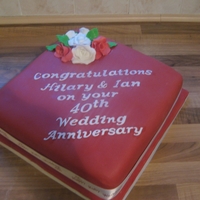 Ruby Anniversary Cake 