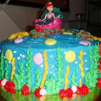 Little Mermaid Little Mermaid birthday cake for Erin!