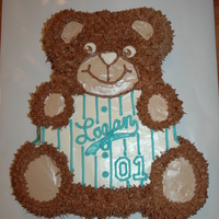 My Baby Bear Is One Today Had To Do The Wilton Teddy Bear Pan One More Time To Match My Other Kids First Birthday Cakes Made Before I Fou My Baby Bear is One Today! Had to do the Wilton Teddy Bear pan one more time to match my other kids' first birthday cakes made before...
