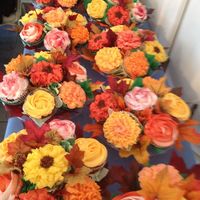 Cupcake Flower Bouquets For A Fall Wedding Cupcake flower bouquets for a fall wedding