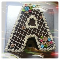 Chocolate Ganache Cake With Buttercream Piping And Fondant Buttons Chocolate ganache cake with buttercream piping and fondant buttons.