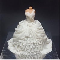 A Victorian Gown Cake The Dress Part Is Cake Covered In Layers N Layers Of Fondant A Victorian gown cake. The dress part is cake covered in layers n layers of fondant...