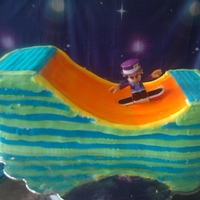 Skateboarding Cake Skateboarding cake made by Beth of our Santa Cruz County Chapter. A CASA advocate ordered this cake for a child in the foster system.