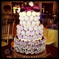 Purple Ombre Cake Ball Cake Ombre Cake Ball Cake for an awesome wedding in July 2011. This is still one of my favorite cakes I've done!