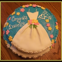 Bridal Shower Cake This bridal shower cake is the first one I have ever made. It really turned out cute, especially with the dress running down the second...