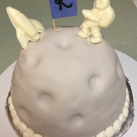 Moonspace Theme Baby Shower Cake moon/space theme baby shower cake