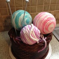 The Yarn Is Made Out Of Fondant The "yarn" is made out of fondant