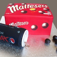 Malteser And Pepsi Cake Maltesers and Pepsi cake. Everything edible including the can