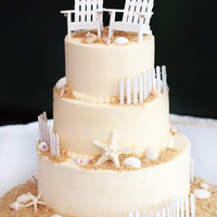 Beach This Beach cake was for a 60th Birthday/Retirement cake for a woman who is moving to North Carolina for Retirement, so the theme was very...