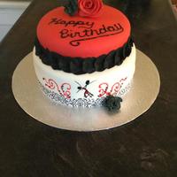 Salsa Dancing Themed Cake Marshmellow Fondant Salsa dancing themed cake. Marshmellow fondant.