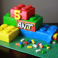 Lego Birthday Cake Lego block birthday cake for my son!
