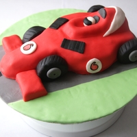 Formula 1 Racing Car Cake 