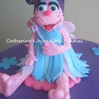 Abby Cadabby Topper I made for a child's birthday cake.. made from gumpaste.