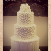 White On White Blossom Cake White on white"Blossom Cake"