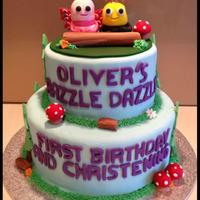 Two Tiered Didi And B Cake Two tiered Didi and B cake.