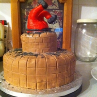 When Santa Got Stuck Up The Chimney fruit christmas cake