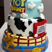 Toy Story Caker All fondant Toy Story Cake!