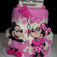 Mickey And Minnie Cake Mickey and Minnie Cake