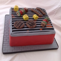 Bbq Cake Still very inexperienced at this but loving it! this is a rich fruit cake for my son's birthday.