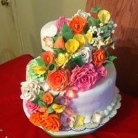 Wedding Flower my first wedding cake