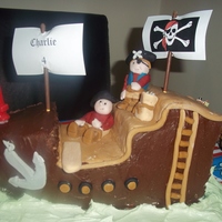Pirate Theme Childrens Birthday Cake Pirate Theme Children's Birthday Cake