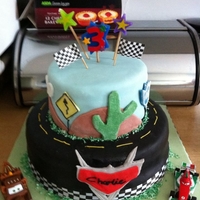 Disney Cars Themed Birthday Cake 