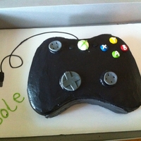 Xbox Controller Cake Xbox controller cake made with buttercream. Fondant accents.
