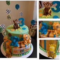 Safari Themed Cake safari themed cake