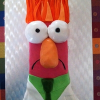 Beaker Cake Beaker from the muppets. Vanilla buttercake covered with fondant.