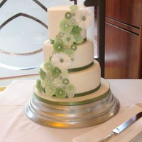 Ruffle Flowers Wedding Cake This is the cake I made for my Sister's wedding last weekend. I was given free reign, providing it matched the green colour scheme! 3...