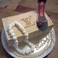 Shoe Box Cake shoe on a box birthday cake