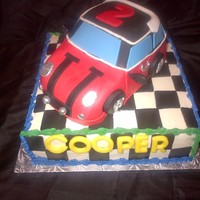 For A 2 Year Old Named Cooper No Other Cake Would Do But A Mini Cooper For a 2 year old named Cooper, no other cake would do but a Mini-Cooper!