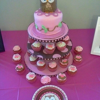 Owl Cake I was asked to do this cake after the design on the plate. I found a cake like this on line and LOVED it. It not as nice as the cake I...