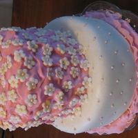 Father/ Daughter Dinner Cake I made this for a father/ daughter dinner. can't figure out why it shows up sideways, though. hmmm.