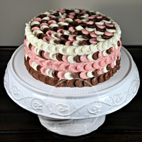 Special Cake For My Special Men! Neapolitan petal cake for my dad and boyfriend on father's day. Not manly, but oh so tasty!
