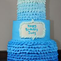Blue Ombre For 80Th Birthday Party 