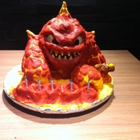 Skylander Birthday Cake: Eruptor 3D Cake Skylanders Eruptor Birthday cake. A time lapse video of how I made a 3D Eruptor birthday cake for my 5 year old son. 100% edible, 100%...
