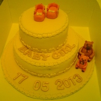 Babys Christening Cake Baby's christening cake