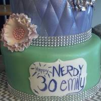 Nerdy 30 Birthday Cake "Nerdy 30" Birthday cake.
