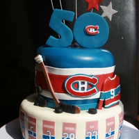 Go Habs Go Such A Fun Cake To Make For A Habs Montreal Canadiens Hockey Fan Turning 50 Go HABS Go!! Such a fun cake to make for a Habs (Montreal Canadiens) Hockey fan turning 50