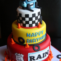Cars Guido Birthday Cake This was a birthday cake for a little boy who loved the blue car from the Movie Cars!
