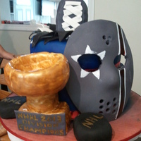 Ices Hockey Theme Cake For Special Needs Boy. 
