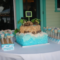 50Th Anniversary Anniversary Cake Cake is all homemade rum cake. Cake pops are homemade chocolate and gluten free chocolate cake pops.