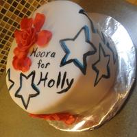 Stars For Holly Just a simple hand painted cake I made for one of my best friends. Stars and tattoos are speshial to her. i tried to bring that out in my...