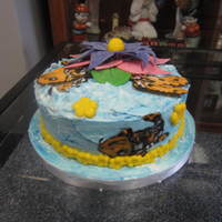 Koi With Lotus Flower Cake Koi with Lotus flower cake